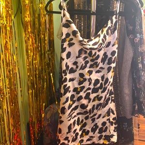 2/$20 White Leopard Silk Night Dress